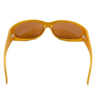 Arnette Vintage Catfish Sunglasses Rare Gold Color Brown Lens Signature Shades 6