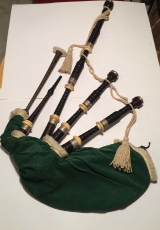 Vintage Bagpipe Bagpipes Estate Item As - Found