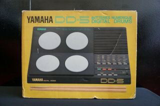 Yamaha DD - 5 Digital Drums with Drumsticks 80 ' s Vintage Drum Machine 2