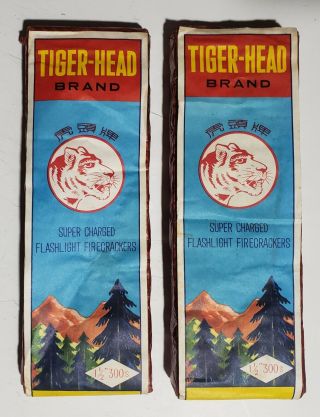 2 Vintage 300s Packs Of Tiger 