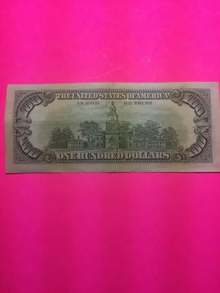Vintage - Series 1990 $100 US One Hundred Dollar Bill Washington,  D.  C.  L161417118A 6