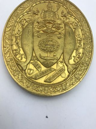 Antique Large Scottish Sterling Silver Gilt Medallion Glasgow Robert Graham Esq 3