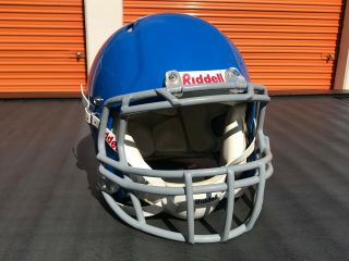 Game Adult Riddell Large Speed Football Helmet Vintage Denver Broncos Blue