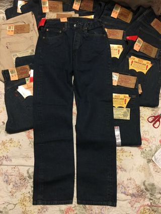 Nos Vintage Levi’s 501 Freshrunk Jeans 1993 Coated Men’s Sz 31x33 Made In Usa