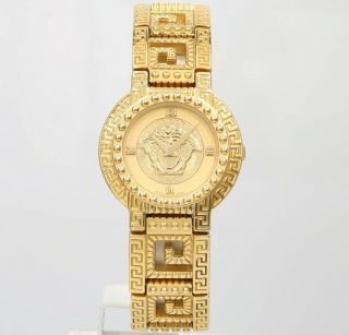 Vintage Gianni Versace Signature Medusa Gold Plated G20 25mm Ladies Watch