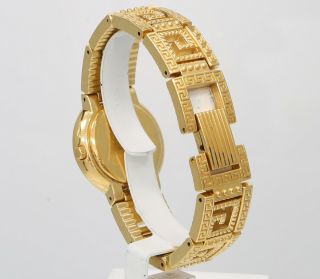 Vintage Gianni Versace Signature Medusa Gold Plated G20 25mm Ladies Watch 4
