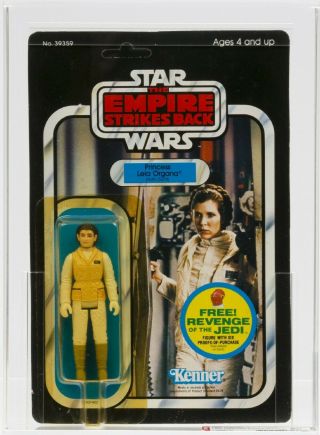 Star Wars 1982 Vintage Kenner Esb 48 Back C Princess Leia Hoth Moc Afa 80