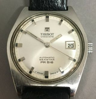 Vintage Tissot Visodate Automatic Seastar Pr 516 Gents Wristwatch