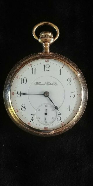 Antique 1895 Illinois Bunn Special Model 6 18s 24j Gold Filled Pocket Watch