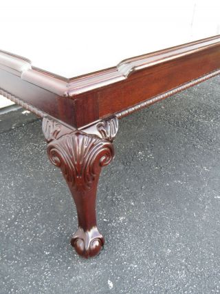 Flame Mahogany Ball and Claw Feet Vintage Coffee Table 9505A 2