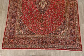 Floral Traditional Kashmar Oriental Rug Wool Hand - Knotted Carpet 9x12 5