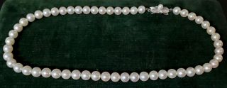 Vintage Mikimoto Akoya Pearl Strand Necklace