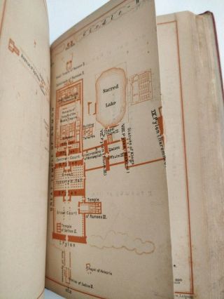 1902 Vintage Guidebook Baedeker Egypt Illustrated Maps in English RARE 8