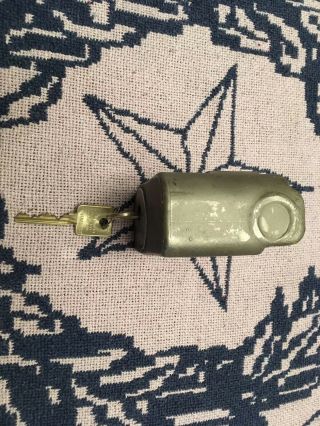 Rare Hi Shear Corp Lock With Medeco Key Construction Container 3