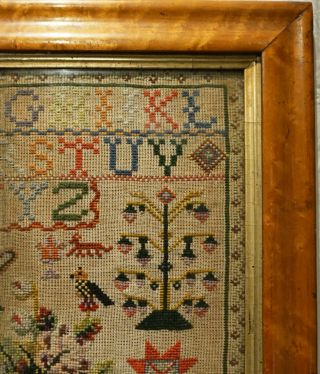 MID/LATE 19TH CENTURY WELSH DOUBLE HOUSE & MOTIF SAMPLER BY MARY GRIFFITHS 1873 5