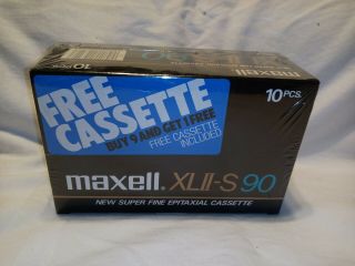 Maxell Xlii - S 90 Fine Epitaxial Cassette (10 Pack) Vintage