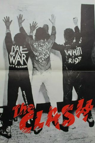 THE CLASH 1977 CBS UK Press Kit Rare Punk Watch Out Pistols 2