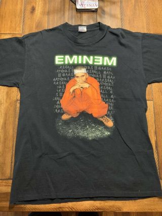 Vintage Eminem Criminal T - Shirt Xl The Marshall Mathers Lp Rap Hip Hop Tupac