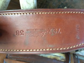 VTG George Lawrence Gunslinger 79 38 Brown Leather Western Gun Belt Left 8