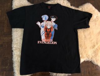 Vintage 90’s Evangelion T - Shirt Size L Anime Fashion Victim Akira Promo