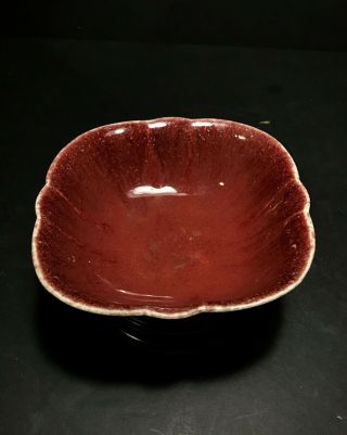 Rare Antique Chinese Monochrome Red Glaze Porcelain Bowl 2