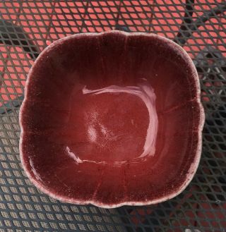 Rare Antique Chinese Monochrome Red Glaze Porcelain Bowl 3