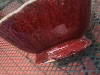 Rare Antique Chinese Monochrome Red Glaze Porcelain Bowl 4