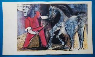 Pablo Picasso Circus Horse Vintage Signed Lithograph Spadem 1959