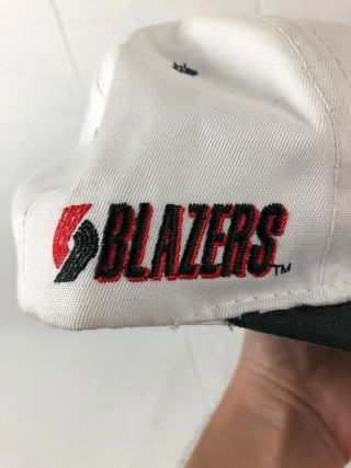 Vintage Portland Trailblazers Blazers Script Snapback Hat Sports Specialties 6