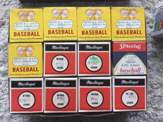 Vintage 1 Dozen J De Beer Macgregor & Spalding Baseballs In Rawlings Box