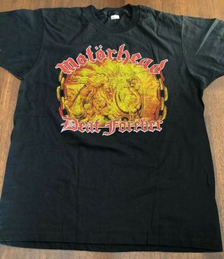Vtg Motörhead Deaf Forever T Shirt Tour 1987 Metallica Anthrax Screen Stars Orig