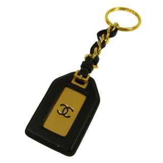 Authentic Chanel Vintage Cc Logos Gold Chain Key Holder Bag Charm Ak28453