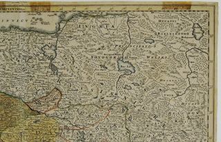 POLAND 1739 ANTIQUE MAP LITHUANIA LATVIA RUSSIA BELARUS BALTICS HOMANN 3