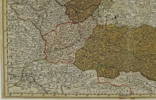 POLAND 1739 ANTIQUE MAP LITHUANIA LATVIA RUSSIA BELARUS BALTICS HOMANN 5