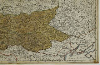 POLAND 1739 ANTIQUE MAP LITHUANIA LATVIA RUSSIA BELARUS BALTICS HOMANN 6