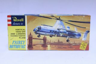 Vintage Revell H185 Fairey Rotodyne Helicopter Model Kit