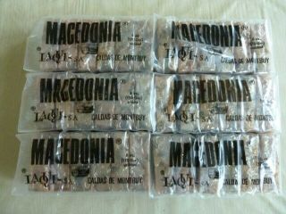 6 Six Packs (36 Bars) Macedonia Soap Bars Salt Bath Soap Vintage In Package
