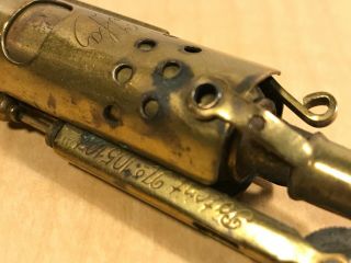 JMCO Trench Lighter Austria IFA Patent 105107 Brass 1920 ' s Antique VTG Military 7