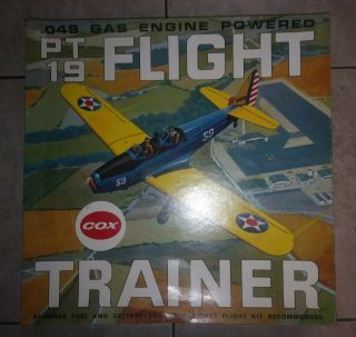 Vintage 5700 Cox Pt - 19 Flight Trainer.  049 Engine Pweredl Airplane