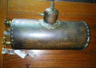 Large Antique Live Steam Cross Tube Boiler With Safety,  Sight Glass,  Clack Valve