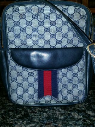 Gucci Gg Supreme Monogram Canvas Shoulder Bag - Rare Evc