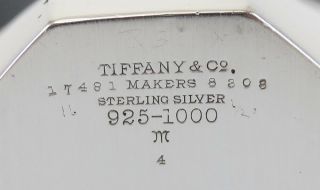 Antique/Vintage c1925 Tiffany & Co Art Deco Octagonal Sterling Silver Tea Caddy 5