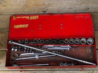 Vintage Snap On Socket Set Wrenches Pivot 24” Bar 3/4” And More.