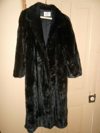 Vintage Black Mink Full Length Coat From Williges Sioux City