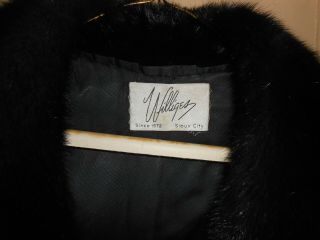 VINTAGE BLACK MINK FULL LENGTH COAT FROM WILLIGES SIOUX CITY 2