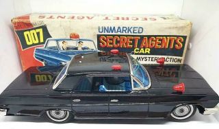 Vintage Tin Toy 007 James Bond Secret Agent 