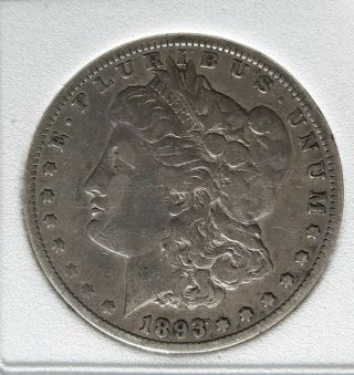 1893 - Cc Morgan Silver Dollar Vf/xf Details - Rare Carson City Coin Key Date