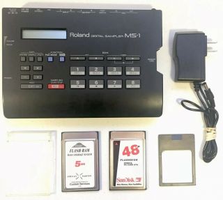 Roland Ms - 1 Vintage Lo - Fi Sampler,  Memory Cards & Power Supply - Sp -