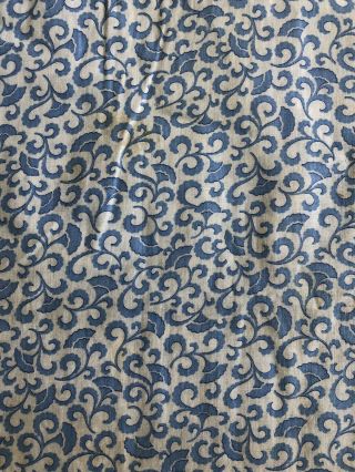 Vintage 1930s Chinese Blue & White Cotton Cheongsam Qipao Art Deco Print Banner 5