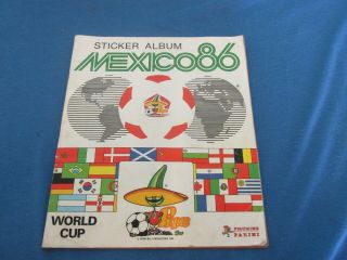 Vintage Classic Panini Mexico 86 Football Sticker Album Incomplete 9 Missing